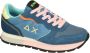 Sun68 Ally Color Explosion Lage sneakers Dames Blauw - Thumbnail 3