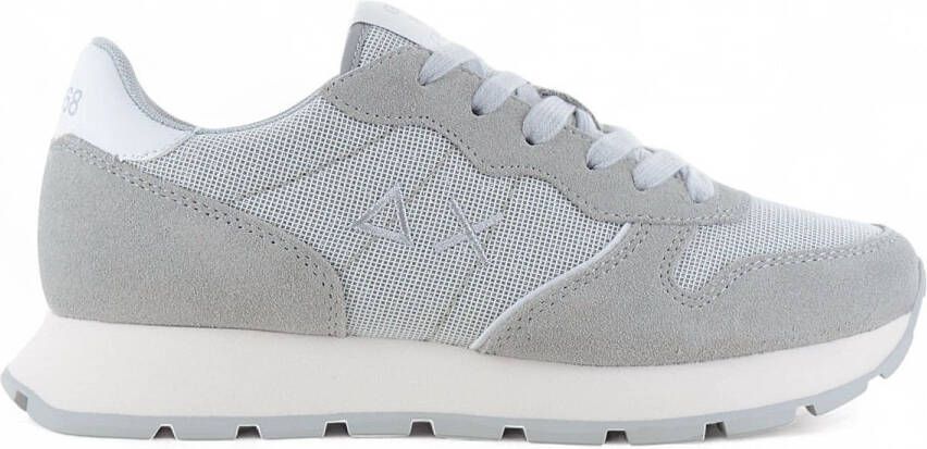 Sun68 Ally Glitter Dames Sneakers Schoenen Grijs-Silber Z35203