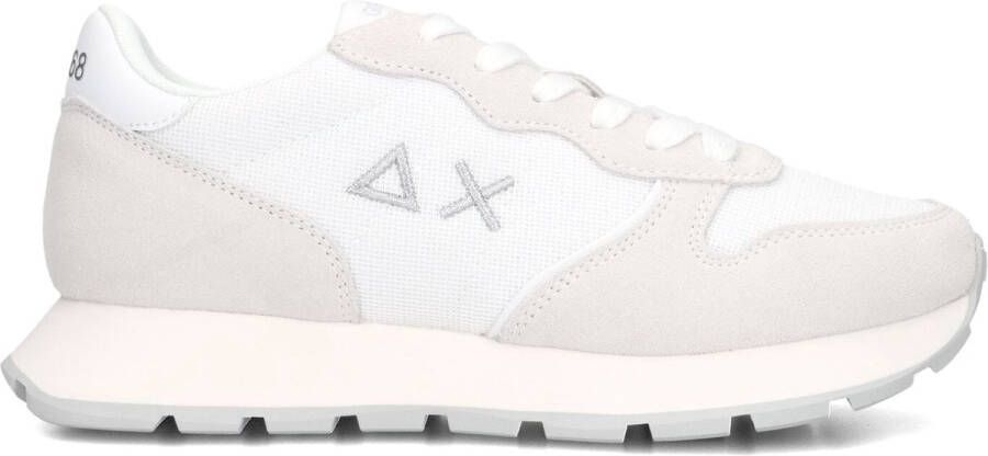 Sun68 Witte Glitter Sneakers Elegant Veelzijdig White Dames