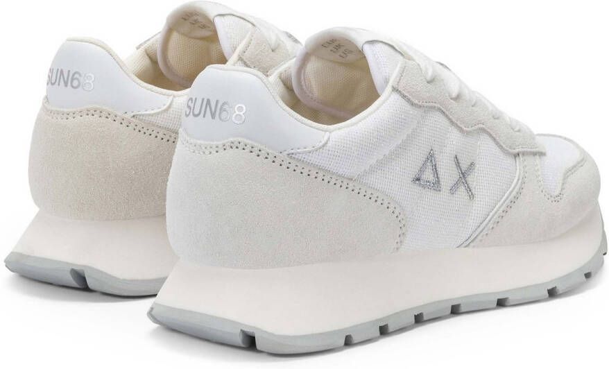 Sun68 Witte Glitter Sneakers Elegant Veelzijdig White Dames