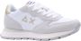 Sun68 Witte Sneakers Veters Rubberen Zool White - Thumbnail 1