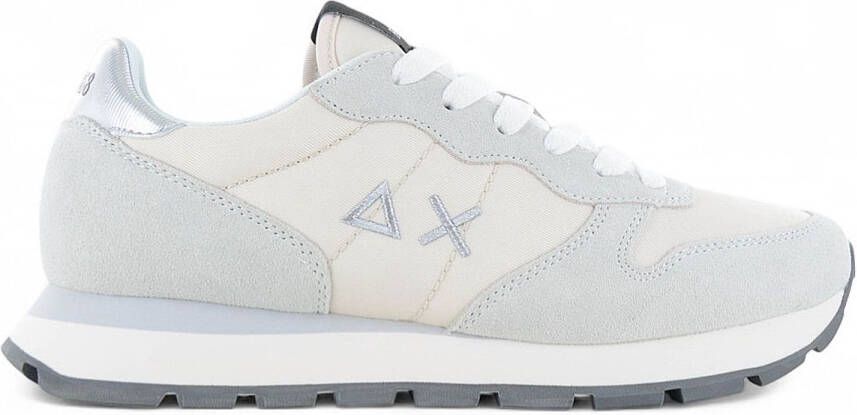 Sun68 Goud Zilver Sneaker in Suède en Technische Stof