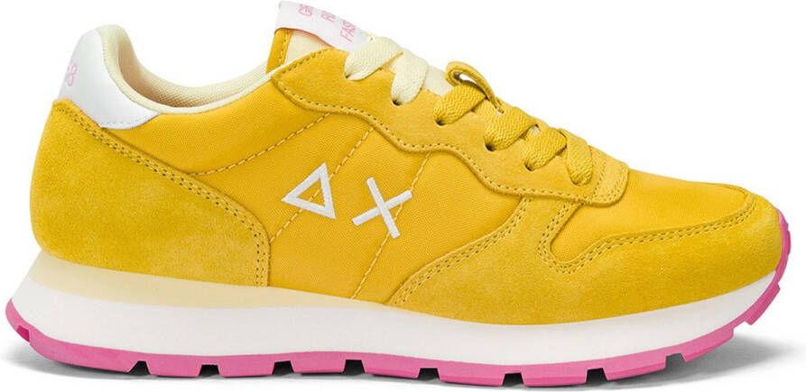 Sun68 Ally Solid Nylon Sneakers Dames Geel