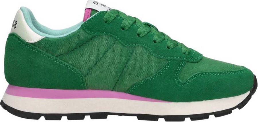 Sun68 Groene Ally Solid Nylon Sneakers voor Dames Green Dames