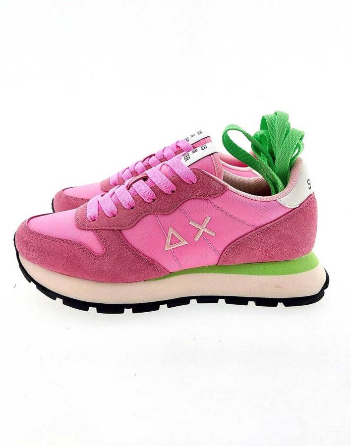 Sun68 Sun 68 Ally Solid Nylon Sneakers Dames Roze