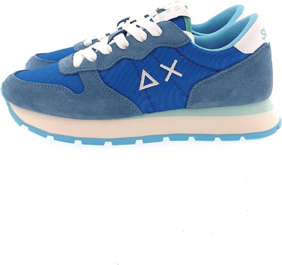 Sun68 Ally Solid Nylon Sneaker Vrouwen Blauw