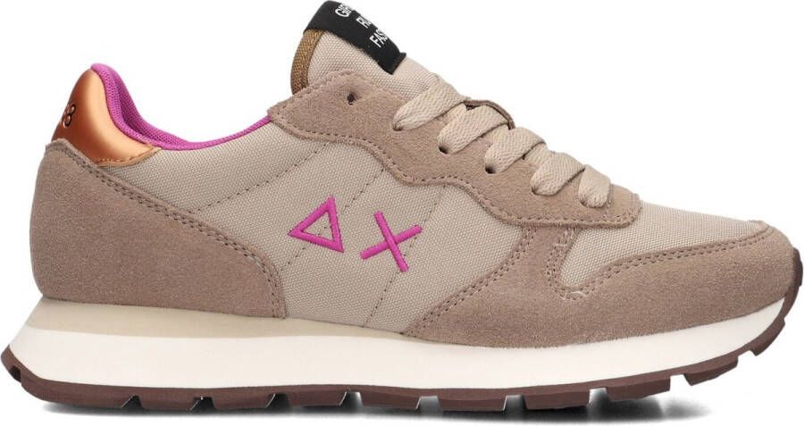 Sun68 Donker Beige Casual Sneaker Ally Solid