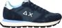 Sun 68 Dames Sneaker Ally Solid Nylon Navy Blue BLAUW - Thumbnail 1