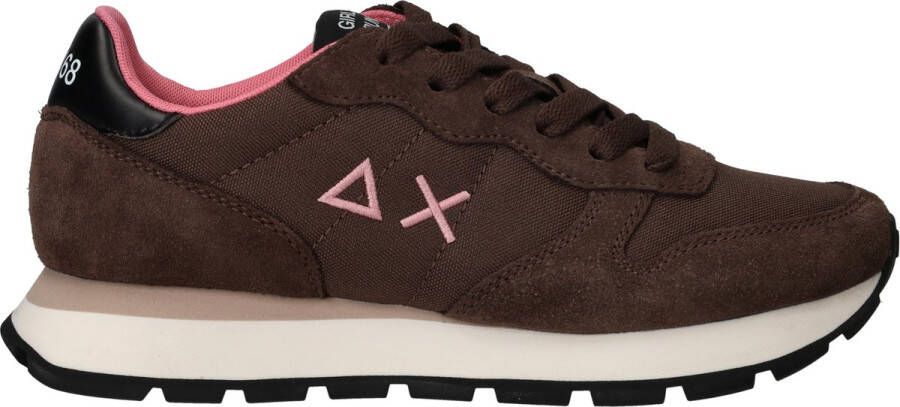 Sun68 Ally Solid Nylon Sneakers Dames Bruin