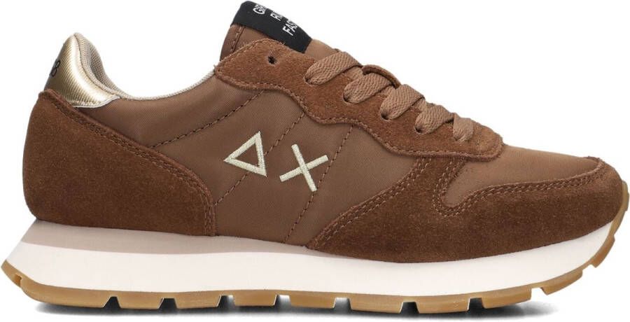 Sun68 Ally Solid Nylon Sneakers Dames Bruin