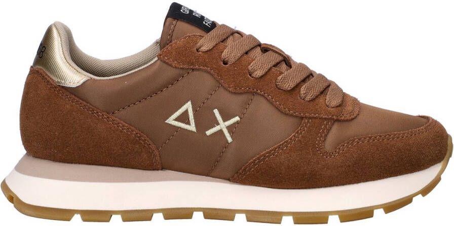 Sun68 Ally Solid Nylon Sneakers Dames Bruin