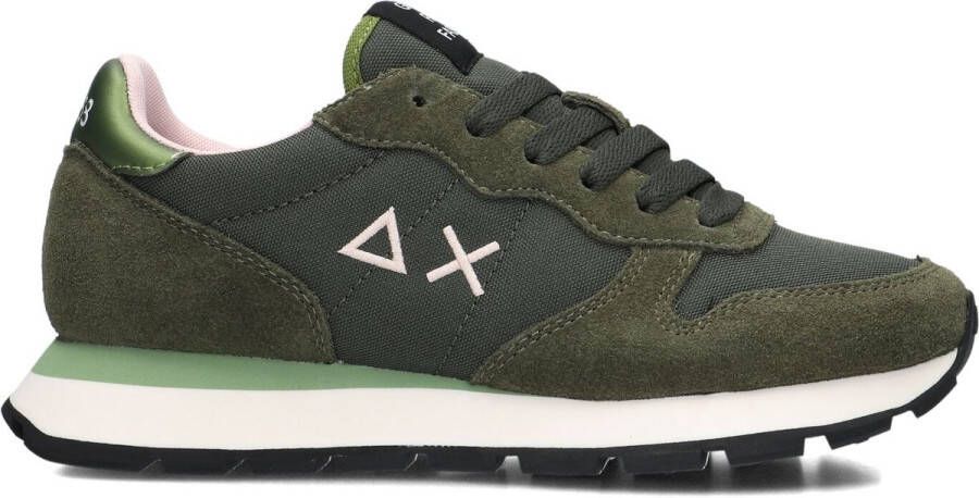Sun68 Groene Militaire Casual Sneaker Ally Solid