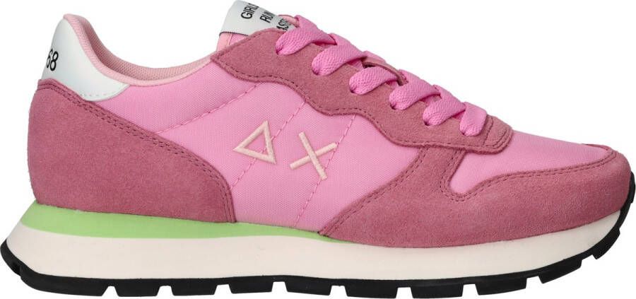 Sun68 Sun 68 Ally Solid Nylon Sneakers Dames Roze