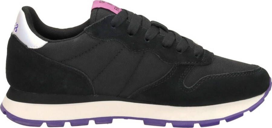 Sun68 Ally Solid Nylon Sneakers Laag Zwart