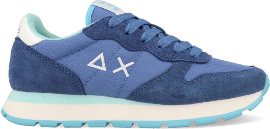 Sun68 Solide Nylon Sneakers in Avio Blauw Blue Dames