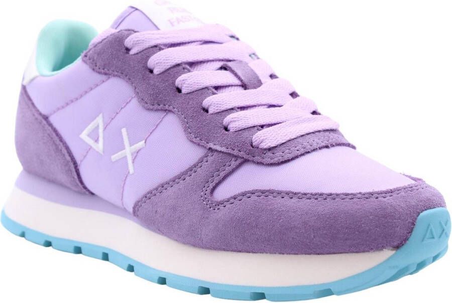 Sun68 Ally Solid Nylon Sneakers in Paars Multicolor Dames