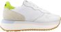 Sun68 Wit Lime Leren Spongy Sneakers - Thumbnail 1