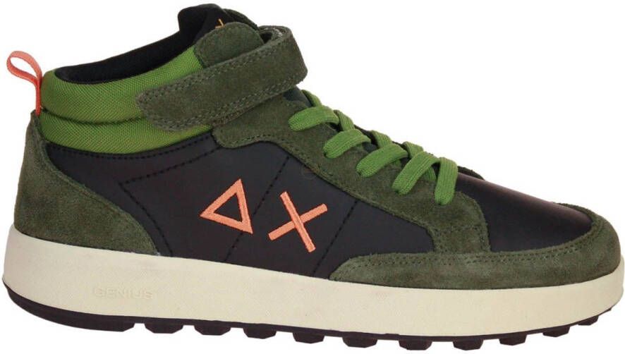 Sun68 Boy's Genius Mid Teen Militare Scuro