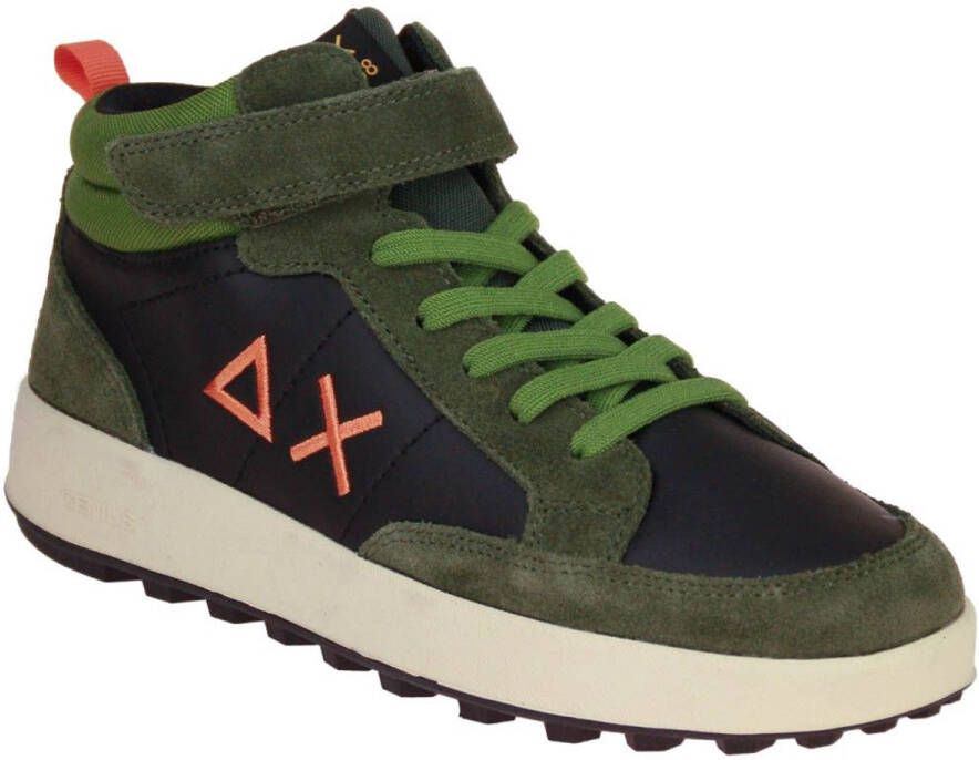 Sun68 Boy's Genius Mid Teen Militare Scuro