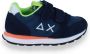 Sun68 Boys Tom Fluo Sneakers Jongens Blauw - Thumbnail 3