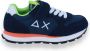 Sun68 Boys Tom Fluo Sneakers Jongens Donkerblauw - Thumbnail 5