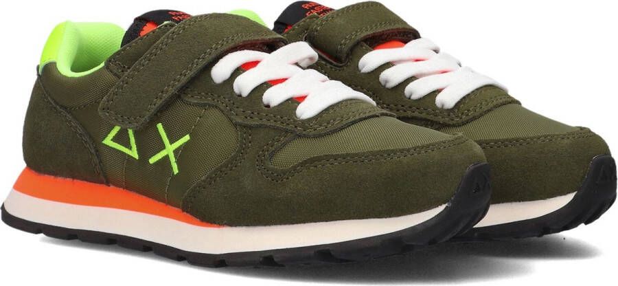 Sun68 Boys Tom Fluo Lage sneakers Jongens Groen