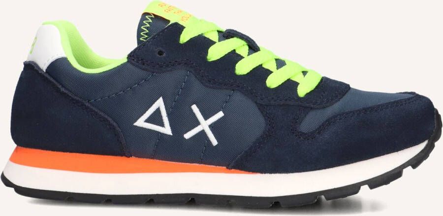 Sun 68 Jongens Sneaker Boy's Tom Fluo Teen Navy Blue BLAUW