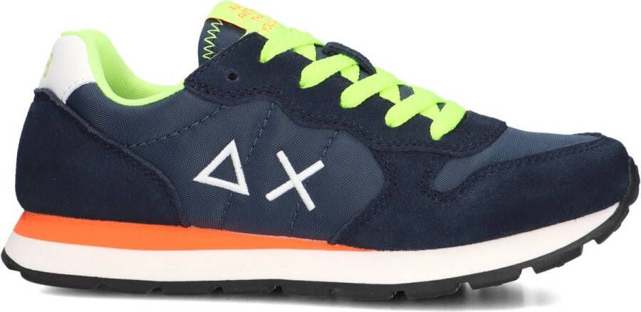Sun 68 Jongens Sneaker Boy's Tom Fluo Teen Navy Blue BLAUW