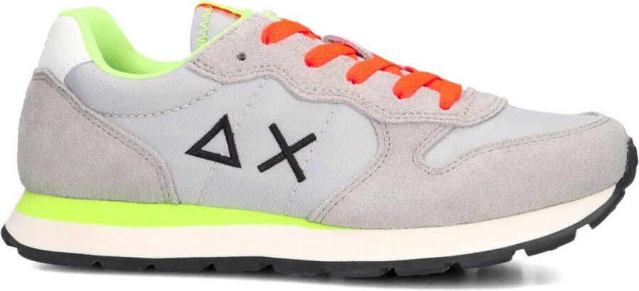 Sun68 Boys Tom Fluo Sneakers Jongens Lichtgrijs
