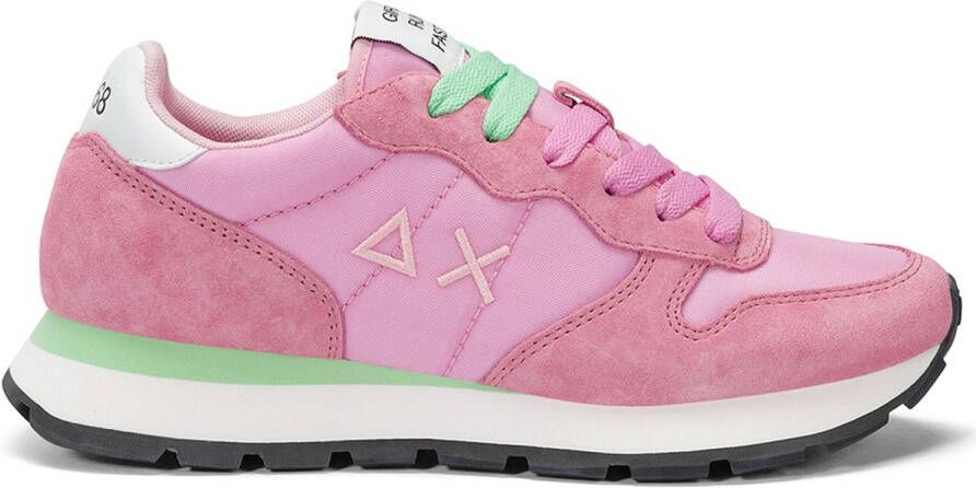 Sun68 Sun 68 Ally Solid Nylon Sneakers Dames Roze