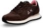 Sun68 Ally Solid Nylon Sneakers Dames Bruin - Thumbnail 5