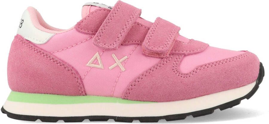 Sun68 's Ally Solid Nylon Kid Roze Sneaker