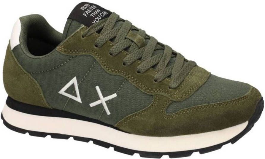 Sun68 -Heren kaki camouflage sneakers