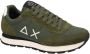 Sun68 Heren Lage sneakers Tom Solid Groen Textiel - Thumbnail 4