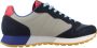 Sun68 Blauwe Sneakers met Suède en Stoffen Bovenwerk Blue Heren - Thumbnail 1