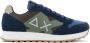 Sun68 Blauwe Sneakers Bicolor Leer Textiel Blue Heren - Thumbnail 1