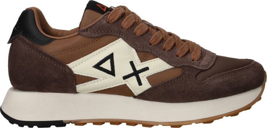 Sun68 Jaki Bicolor Sneakers Bruin