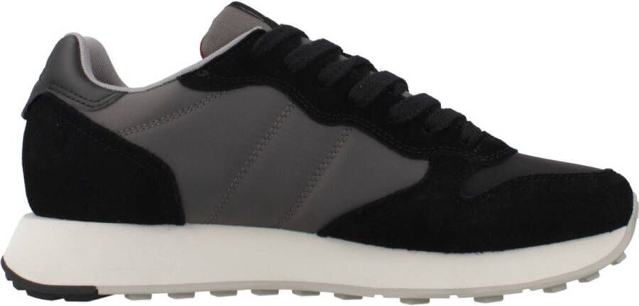 Sun68 Sneakers van nylon en suède met leren details