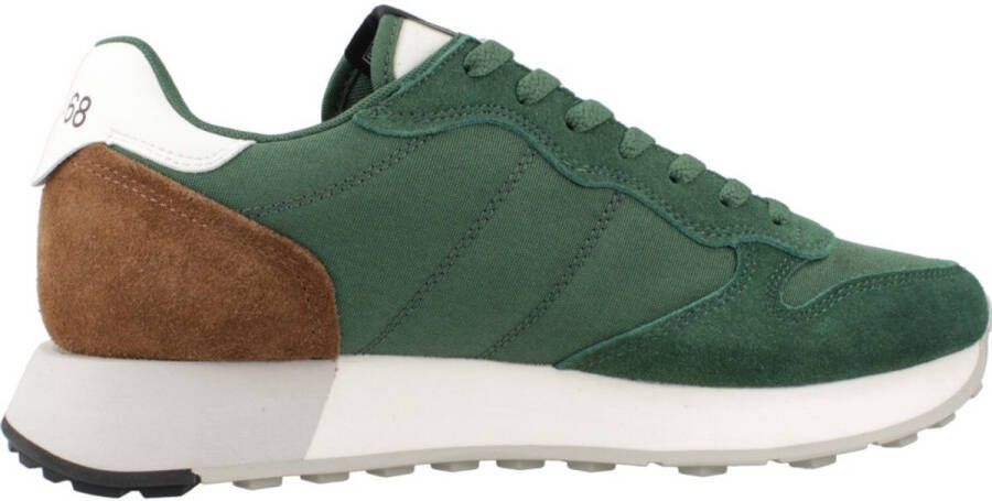 Sun68 Sneakers van nylon en suède met leren details