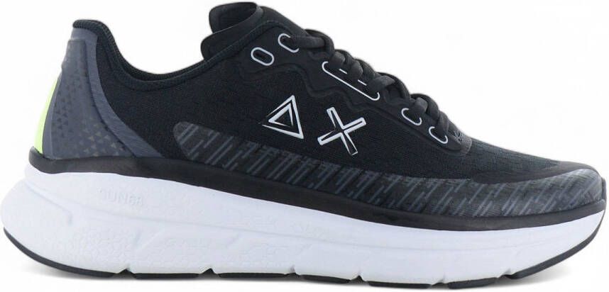 Sun68 Jupiter Air Mesh Heren Sneakers Schoenen Zwart Z35126