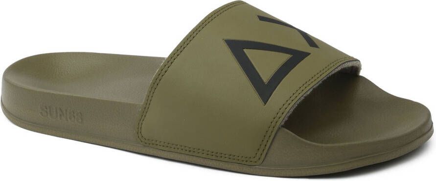 Sun68 Slippers Logo Army Heren