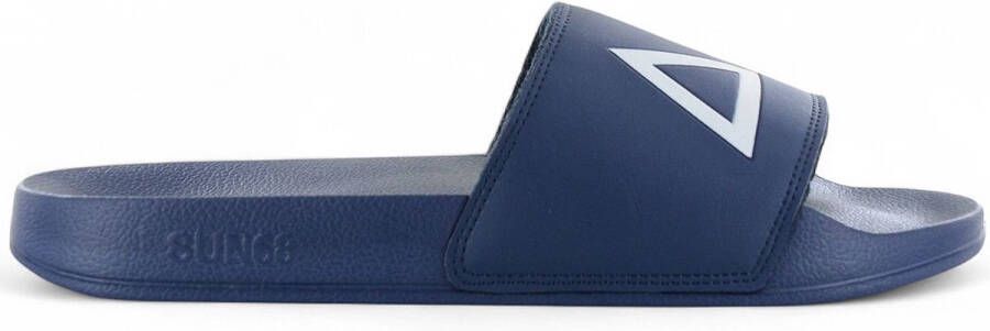 Sun68 Slippers Logo Navy Heren