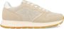 Sun68 Glitter Textiel Sneakers in Goud Beige Dames - Thumbnail 1