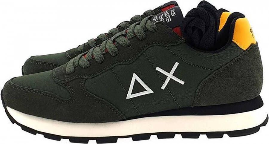 Sun68 Sportschoenen Kakki + Red Runner Green Heren