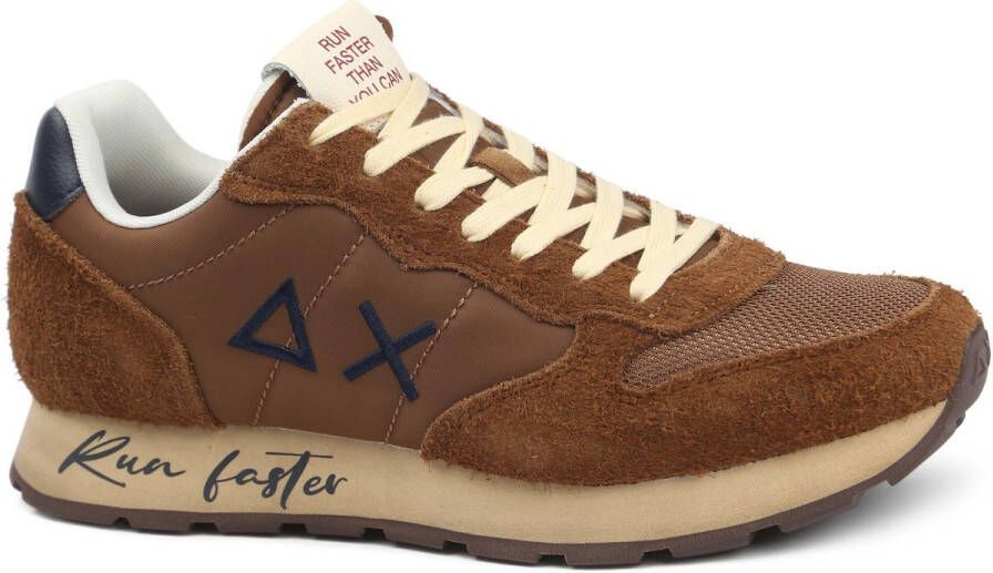 Sun68 Vintage Nylon Sneakers met Geborduurd Logo