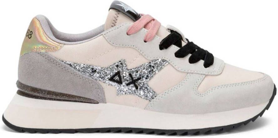 Sun68 Stargirl Glitter Logo Schoenen Beige Vrouw