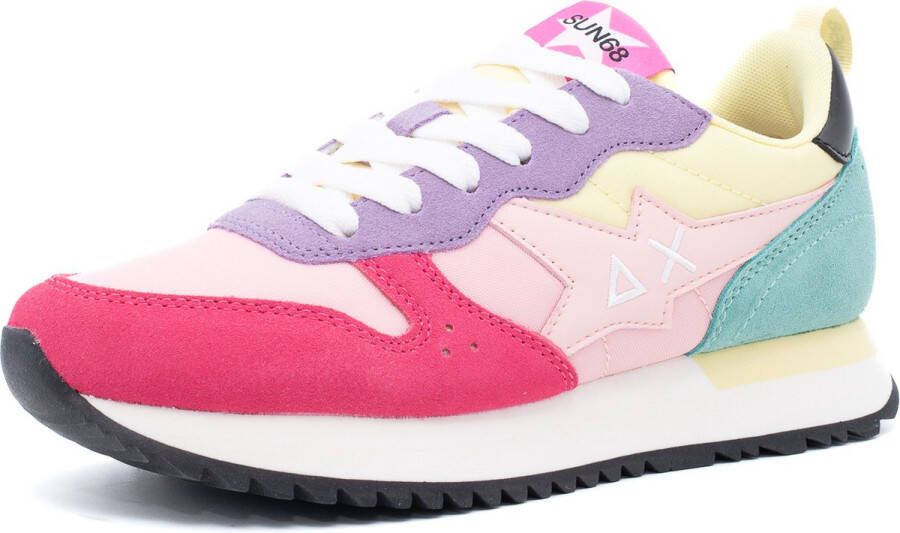 Sun68 Roze Sneakers met Klittenbandsluiting Multicolor Dames