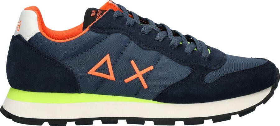 Sun68 Sun 68 Tom Fluo heren sneaker Donkerblauw