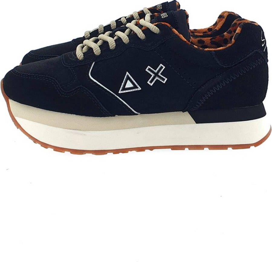 Sun68 Sun Kelly Suede Sneaker Vrouwen Zwart