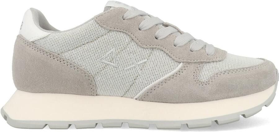 Sun68 Ally Glitter Dames Sneakers Schoenen Grijs-Silber Z35203